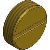 20mm Slotted Brass Stopping Plug